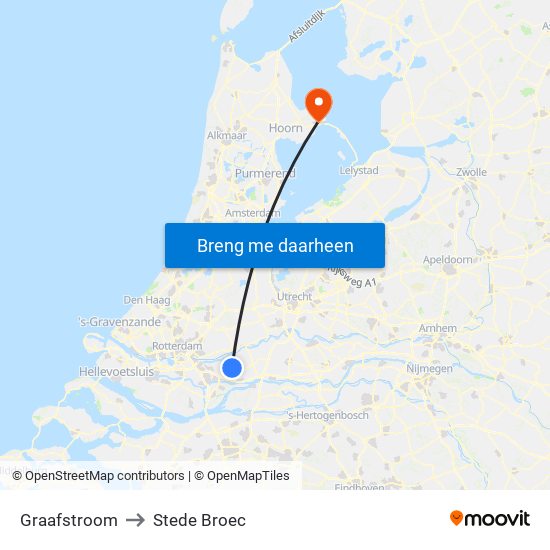 Graafstroom to Stede Broec map