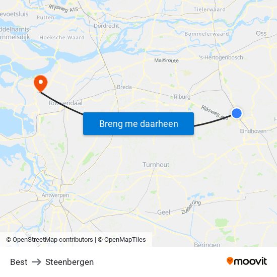 Best to Steenbergen map