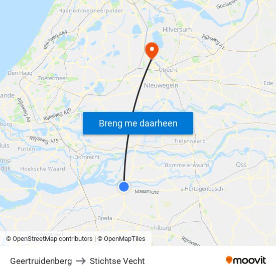Geertruidenberg to Stichtse Vecht map