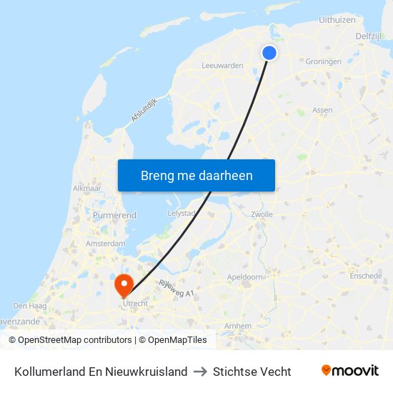 Kollumerland En Nieuwkruisland to Stichtse Vecht map