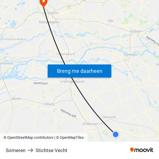 Someren to Stichtse Vecht map