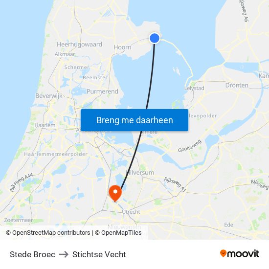 Stede Broec to Stichtse Vecht map