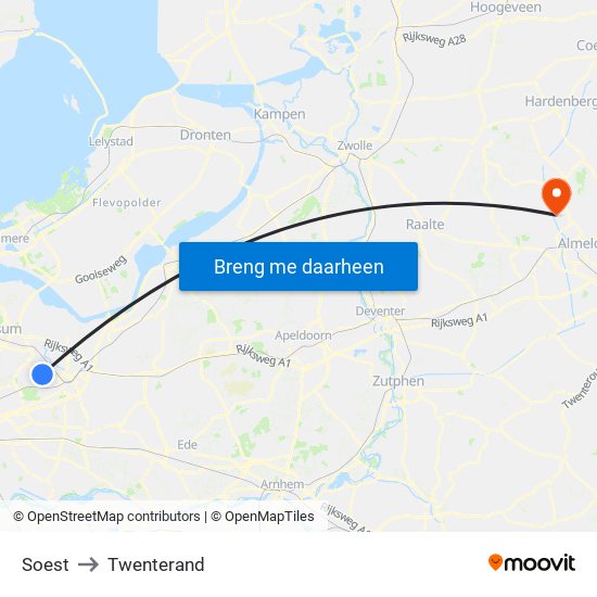 Soest to Twenterand map