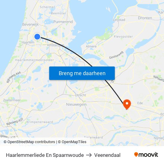 Haarlemmerliede En Spaarnwoude to Veenendaal map
