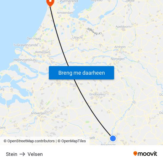 Stein to Velsen map