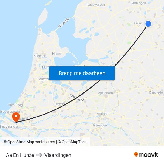 Aa En Hunze to Vlaardingen map