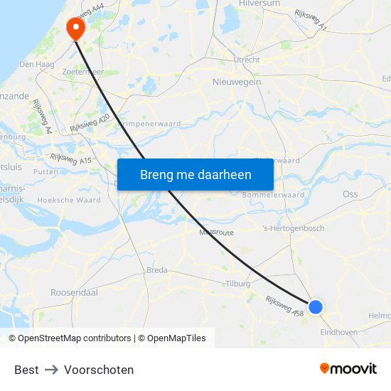 Best to Voorschoten map
