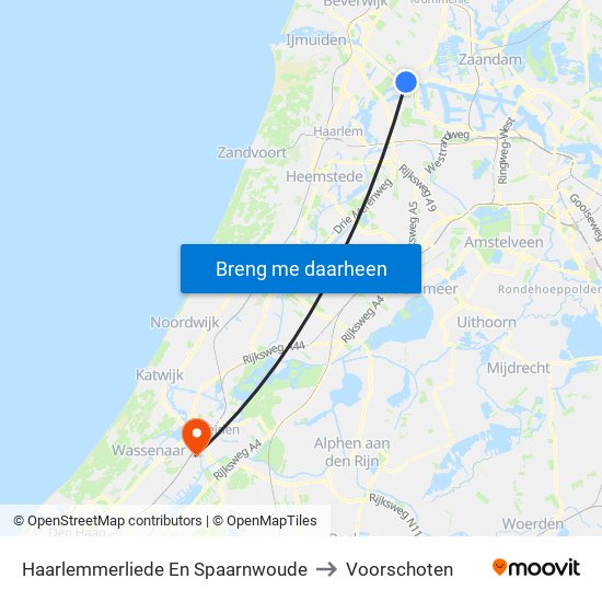 Haarlemmerliede En Spaarnwoude to Voorschoten map