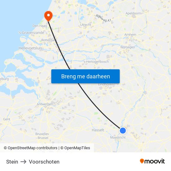 Stein to Voorschoten map