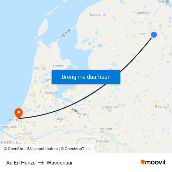 Aa En Hunze to Wassenaar map