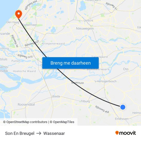 Son En Breugel to Wassenaar map