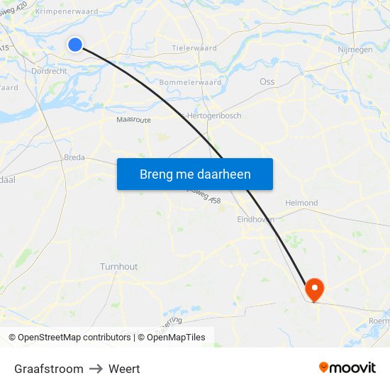 Graafstroom to Weert map