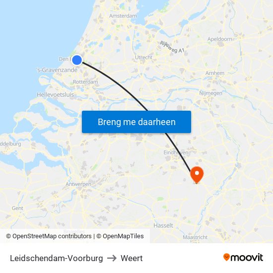 Leidschendam-Voorburg to Weert map