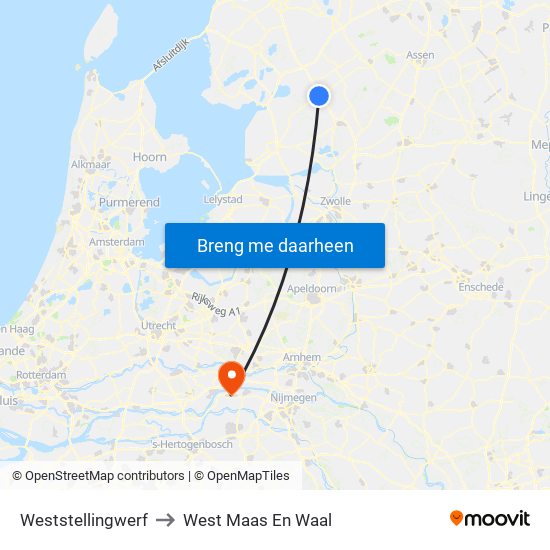 Weststellingwerf to West Maas En Waal map