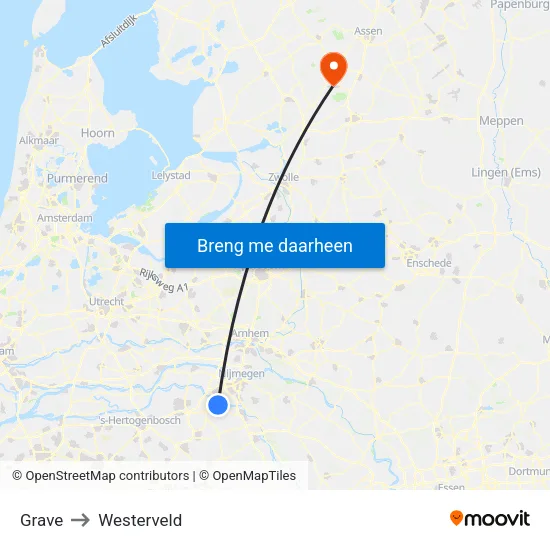 Grave to Westerveld map