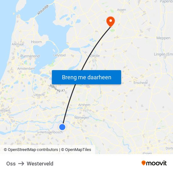 Oss to Westerveld map