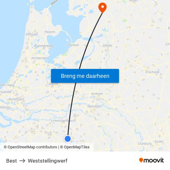 Best to Weststellingwerf map
