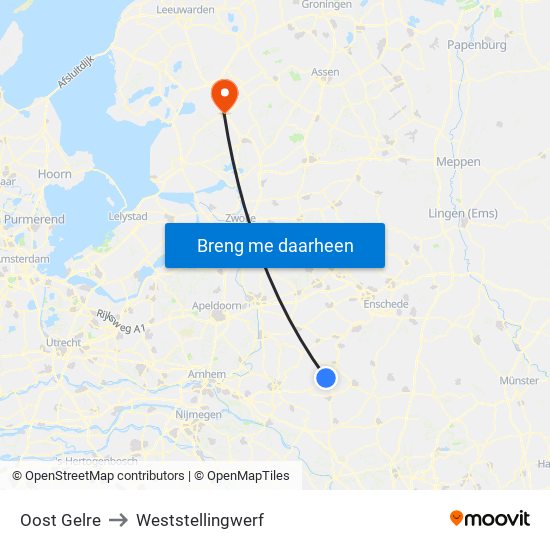 Oost Gelre to Weststellingwerf map