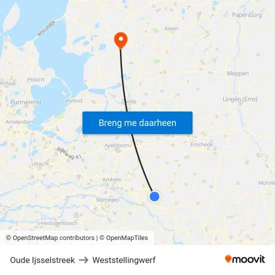 Oude Ijsselstreek to Weststellingwerf map