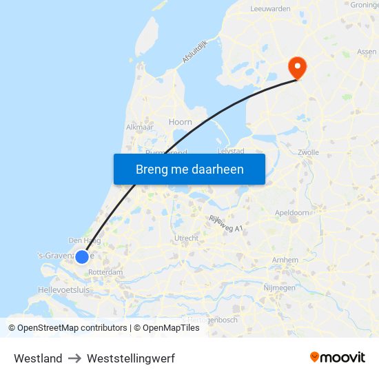 Westland to Weststellingwerf map