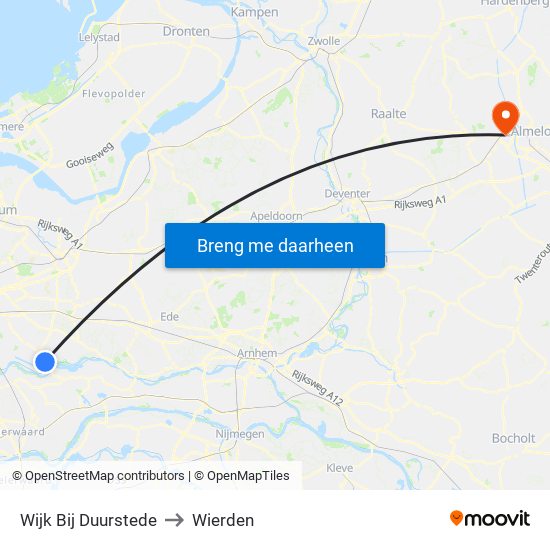 Wijk Bij Duurstede to Wierden map