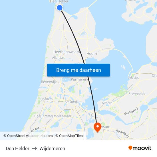 Den Helder to Wijdemeren map