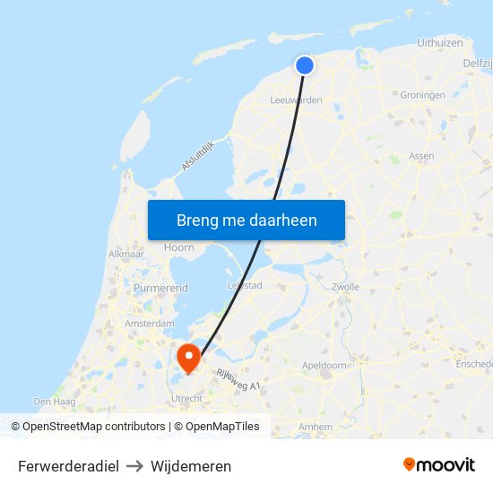 Ferwerderadiel to Wijdemeren map