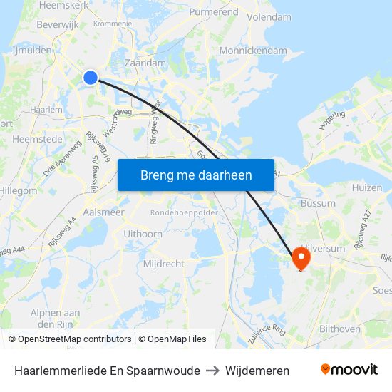 Haarlemmerliede En Spaarnwoude to Wijdemeren map