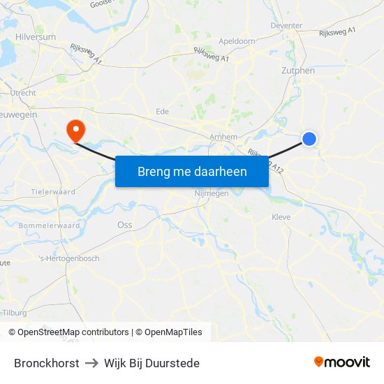 Bronckhorst to Wijk Bij Duurstede map