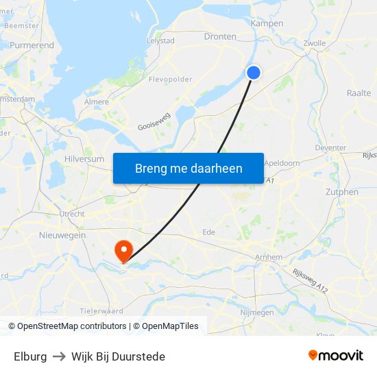 Elburg to Wijk Bij Duurstede map