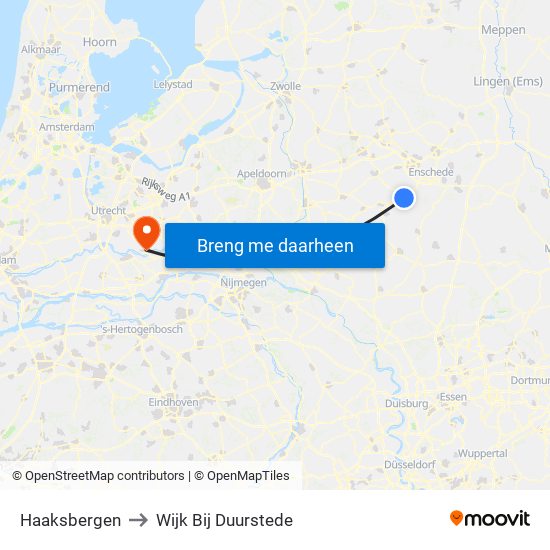 Haaksbergen to Wijk Bij Duurstede map