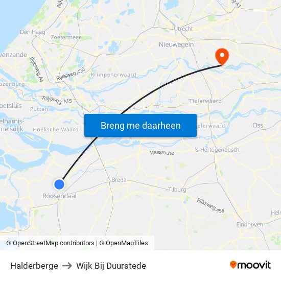 Halderberge to Wijk Bij Duurstede map