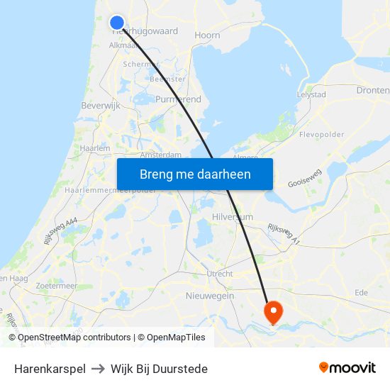 Harenkarspel to Wijk Bij Duurstede map