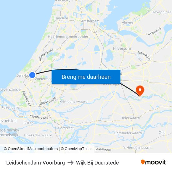 Leidschendam-Voorburg to Wijk Bij Duurstede map