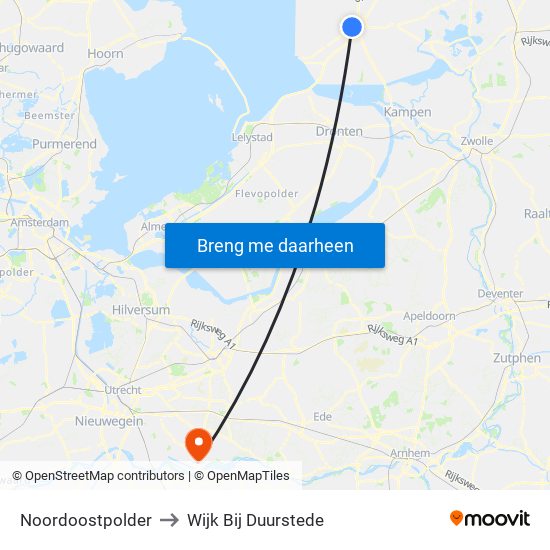 Noordoostpolder to Wijk Bij Duurstede map