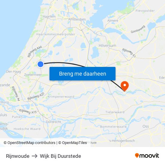 Rijnwoude to Wijk Bij Duurstede map