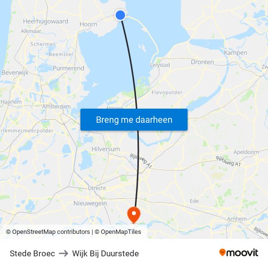 Stede Broec to Wijk Bij Duurstede map