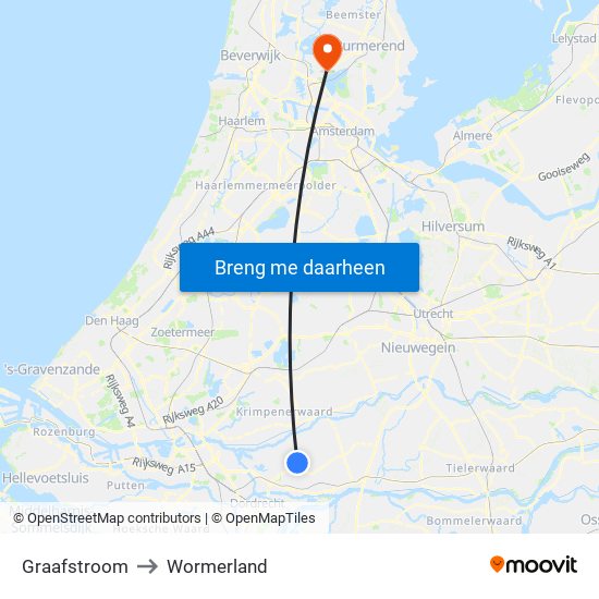 Graafstroom to Wormerland map