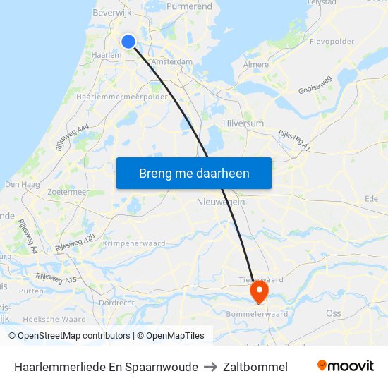 Haarlemmerliede En Spaarnwoude to Zaltbommel map