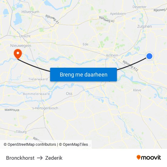 Bronckhorst to Zederik map