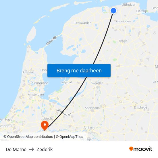 De Marne to Zederik map