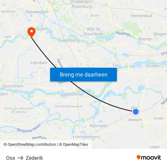 Oss to Zederik map