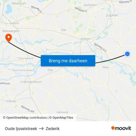 Oude Ijsselstreek to Zederik map