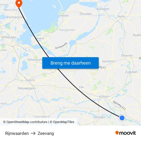 Rijnwaarden to Rijnwaarden map
