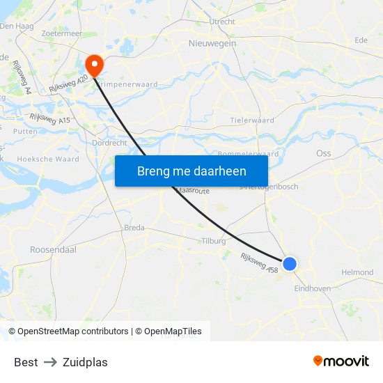 Best to Zuidplas map