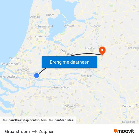 Graafstroom to Zutphen map