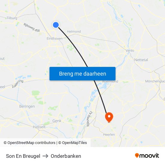 Son En Breugel to Onderbanken map