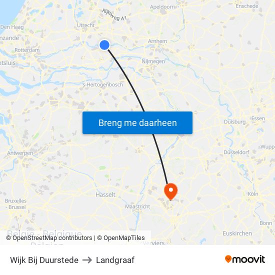Wijk Bij Duurstede to Landgraaf map