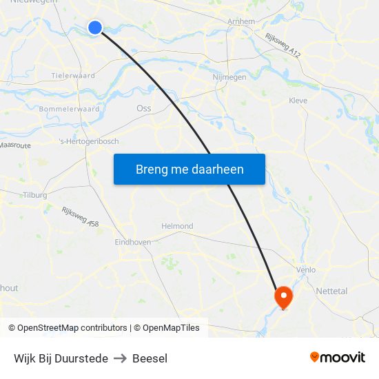 Wijk Bij Duurstede to Beesel map