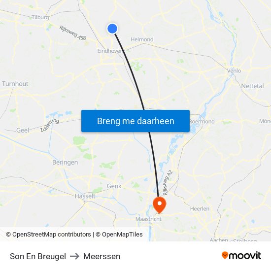 Son En Breugel to Meerssen map